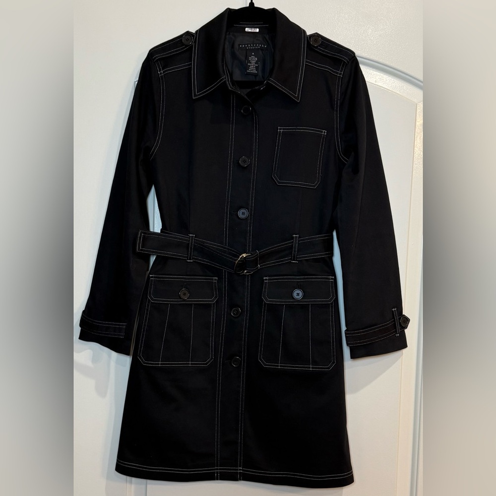 Apostrophe Black Belted Coat